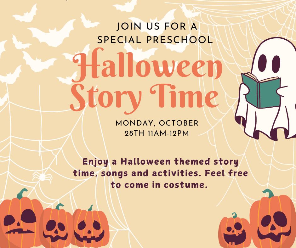 Halloween Story and Play Time Morrisville, PA Library